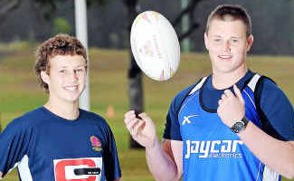 Bright future: Caleb Gazzard and Dan Killian. Bright future: Caleb Gazzard and Dan Killian.
